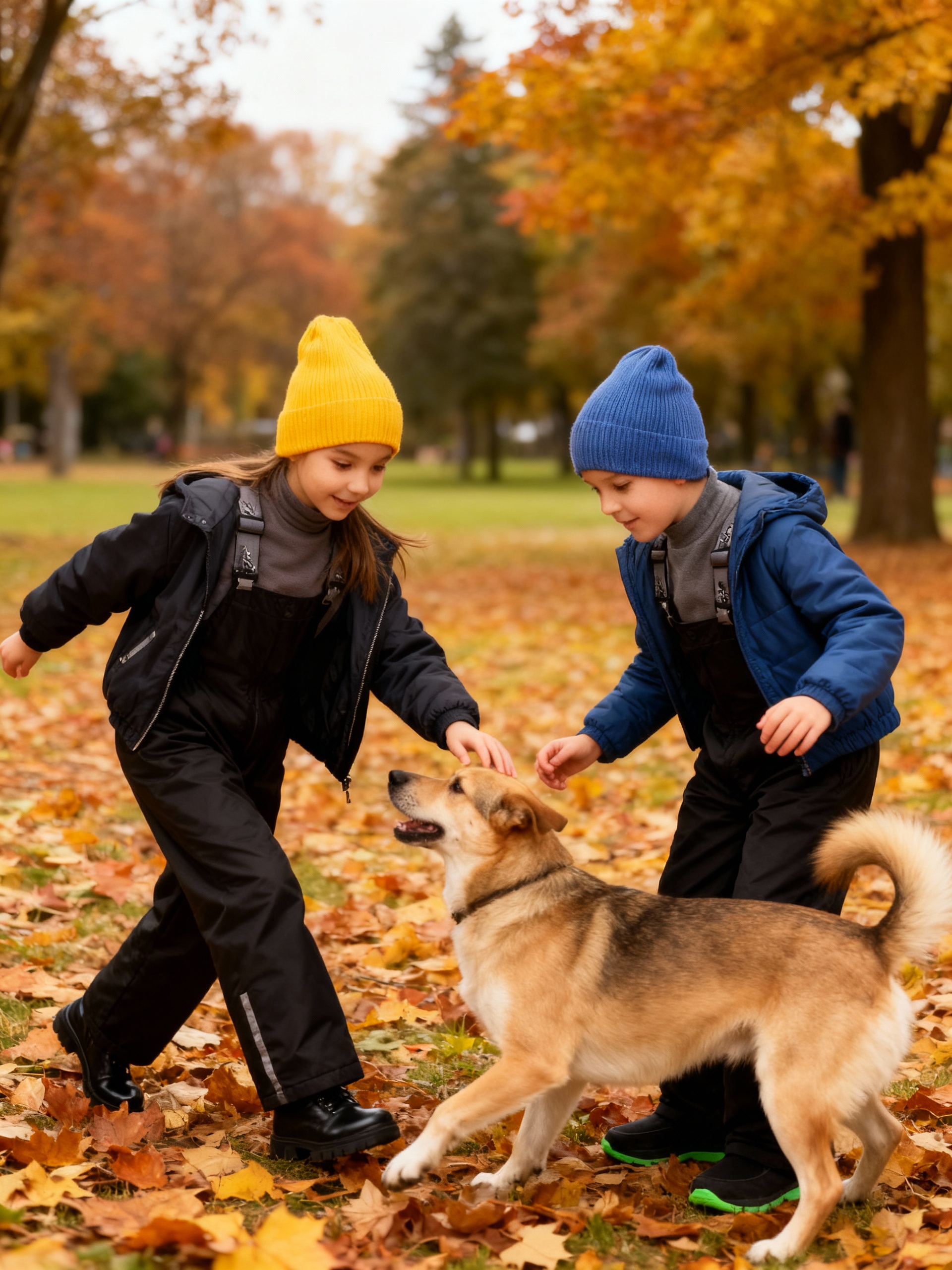 Полукомбинезон Arctic kids 60-006/2 черный - фото 3