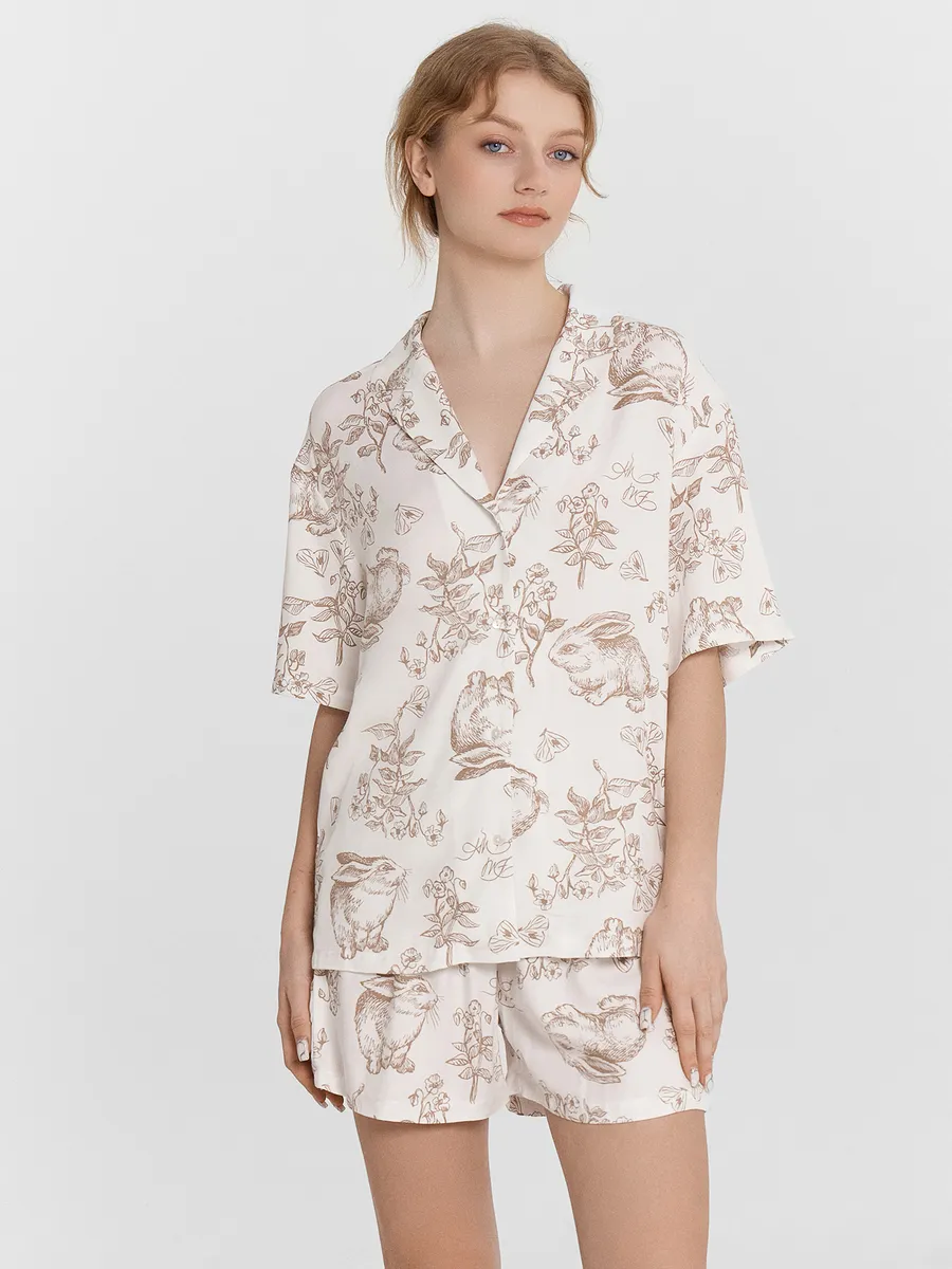 Изображение товара Модная пижама Mark Formelle для женщин с шортами и рубашкой Изображение товара Модная пижама Mark Formelle для женщин с шортами и рубашкой