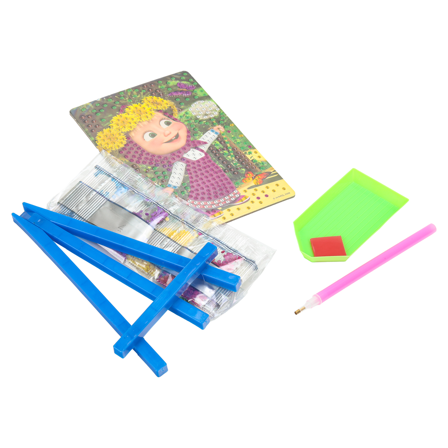 Алмазная мозаика Multiart Маша и Медведь - фото 3