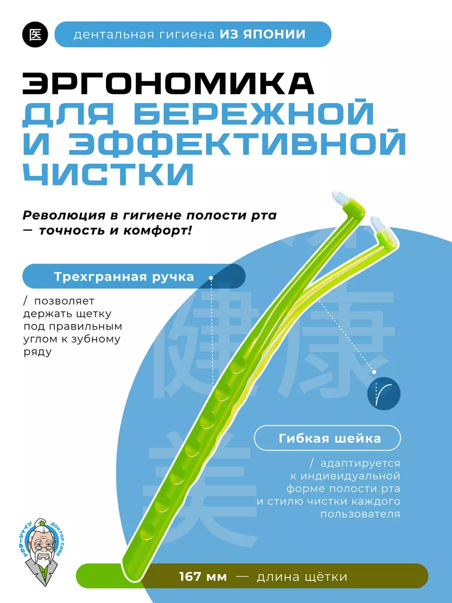 Зубная щетка монопучковая Доктор Сияй Ci Medical от 1 года 1 шт. - фото 3