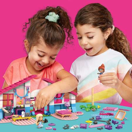 Конструктор Mega Construx Barbie Домик мечты блочный