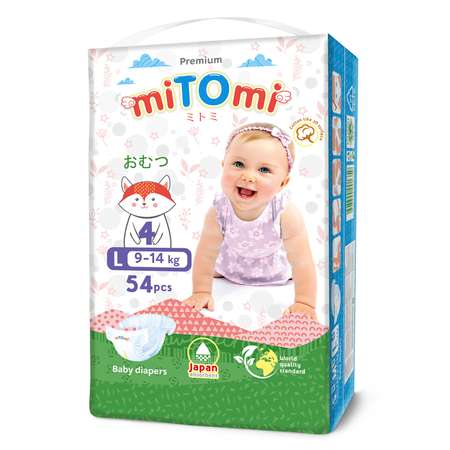 Подгузники miTOmi Premium L 54 шт.