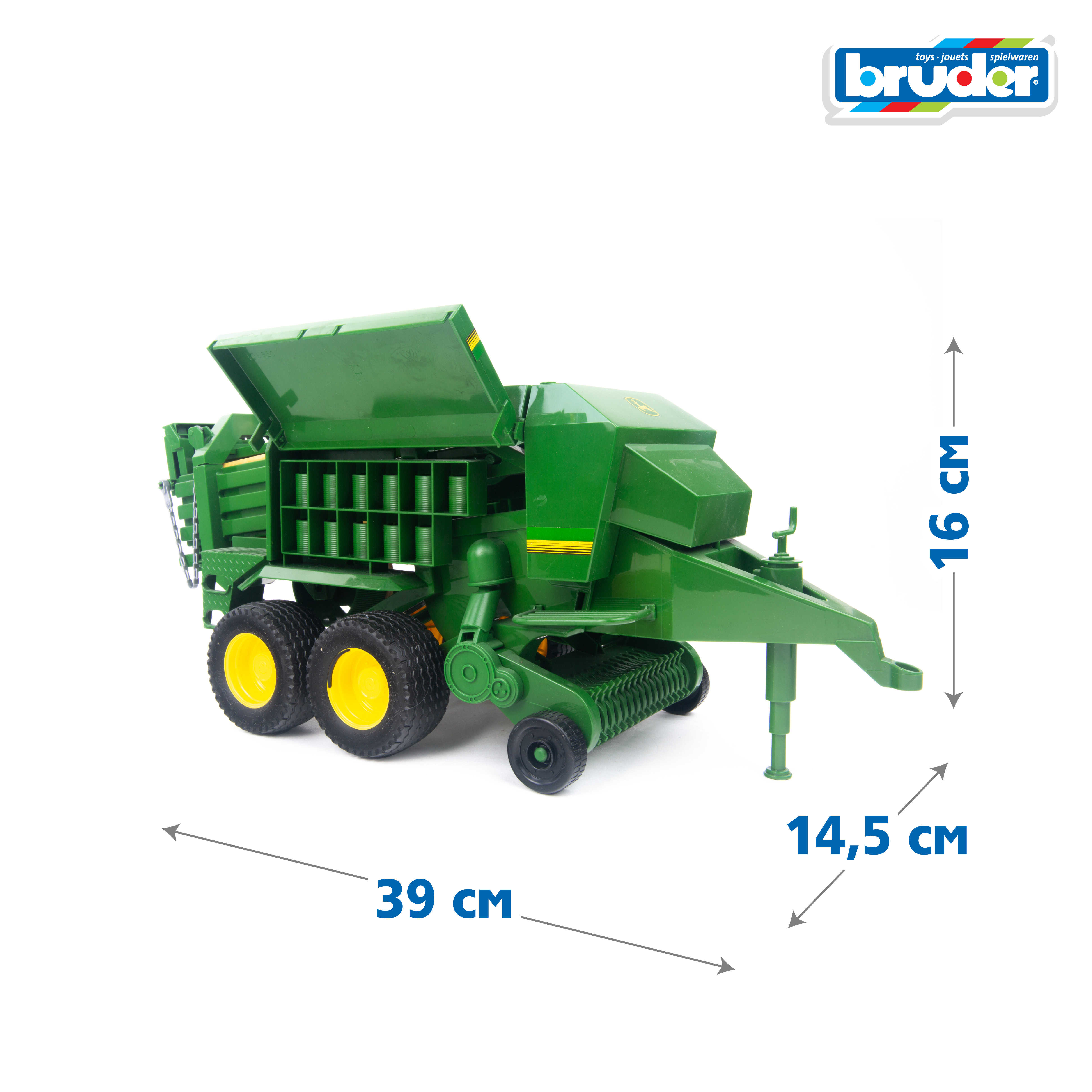 Прицеп Bruder John Deere для комбикормов 1:16 02-017 - фото 2
