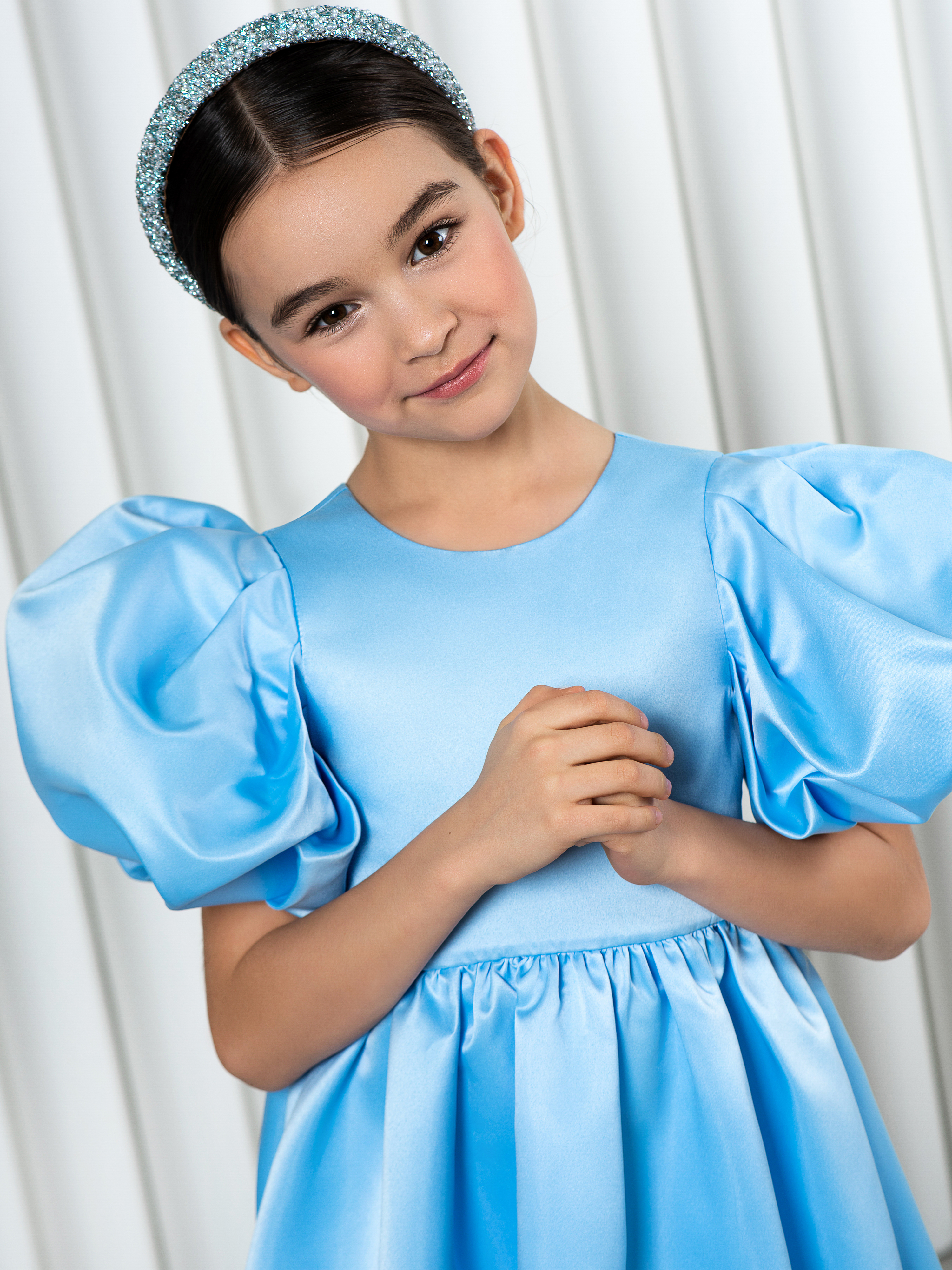 Платье LisaWeta D-143 голубой - фото 10