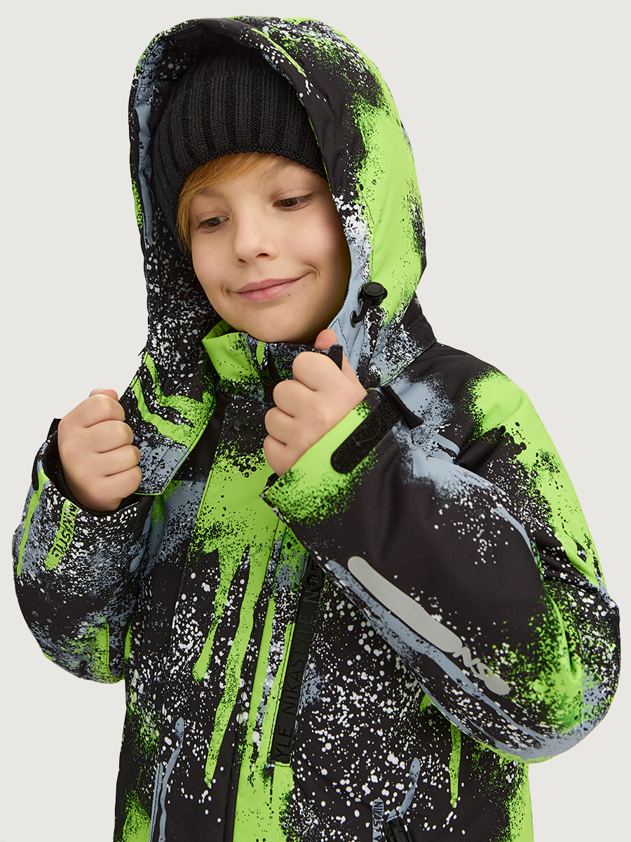 Костюм NIKASTYLE 7з1725 салат/черный - фото 5