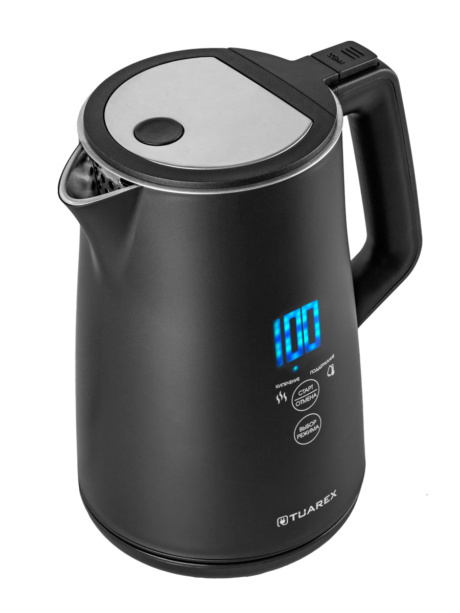 Чайник электрический TUAREX TK-8005 2200 Вт 1.7 л 7 температур сенсорный LED черный - фото 4
