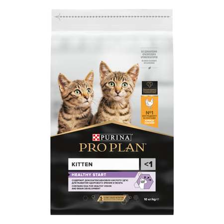 Корм сухой для котят PRO PLAN 10кг с курицей