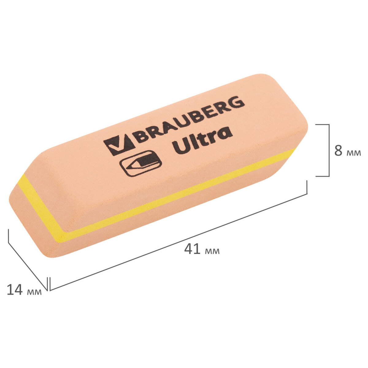 Ластик Brauberg 6 шт. - фото 12
