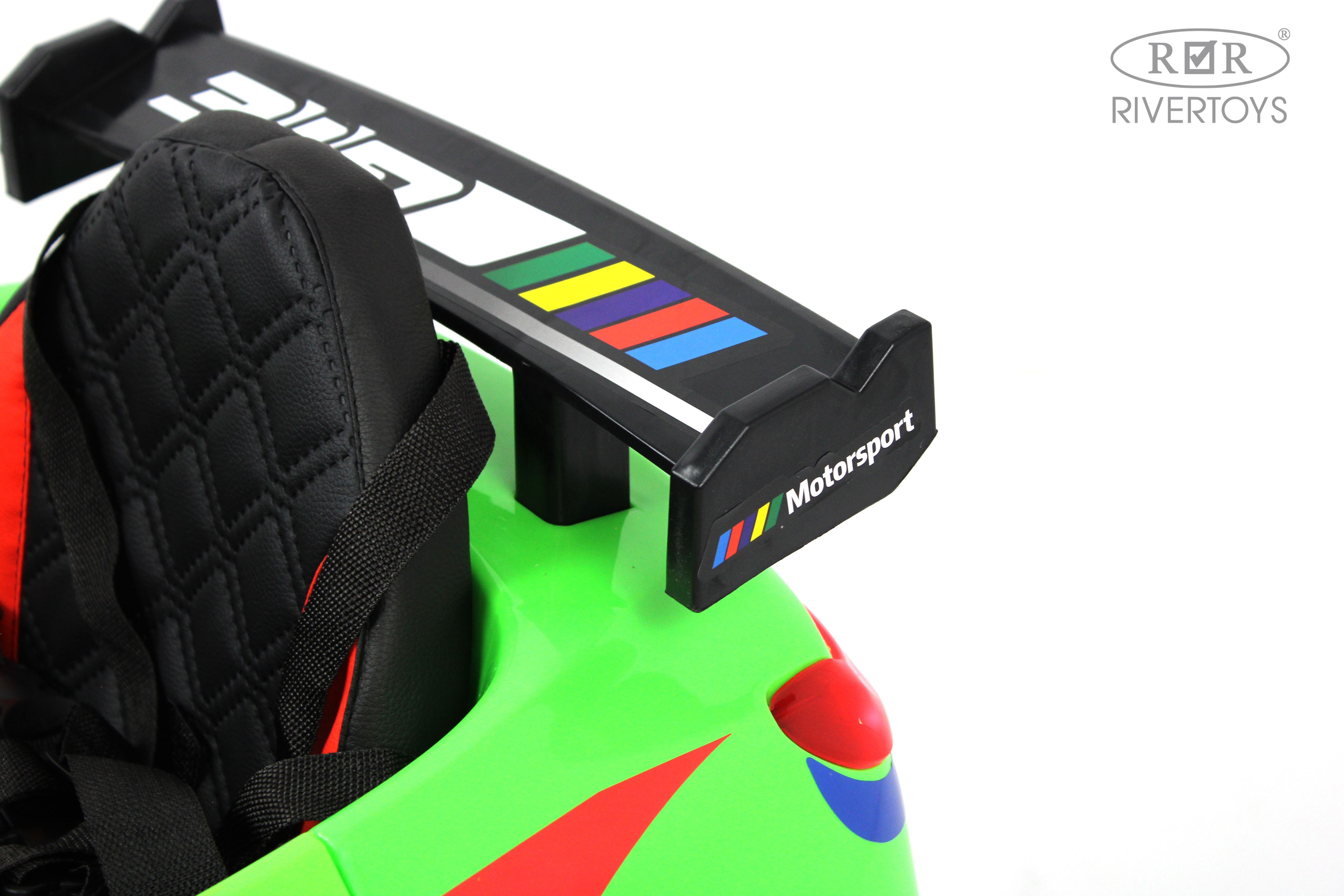 Электромобиль RIVERTOYS F444FF-GREEN С пультом ДУ - фото 14