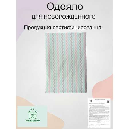Одеяло Носики-Курносики детское для новорожденных 73х110