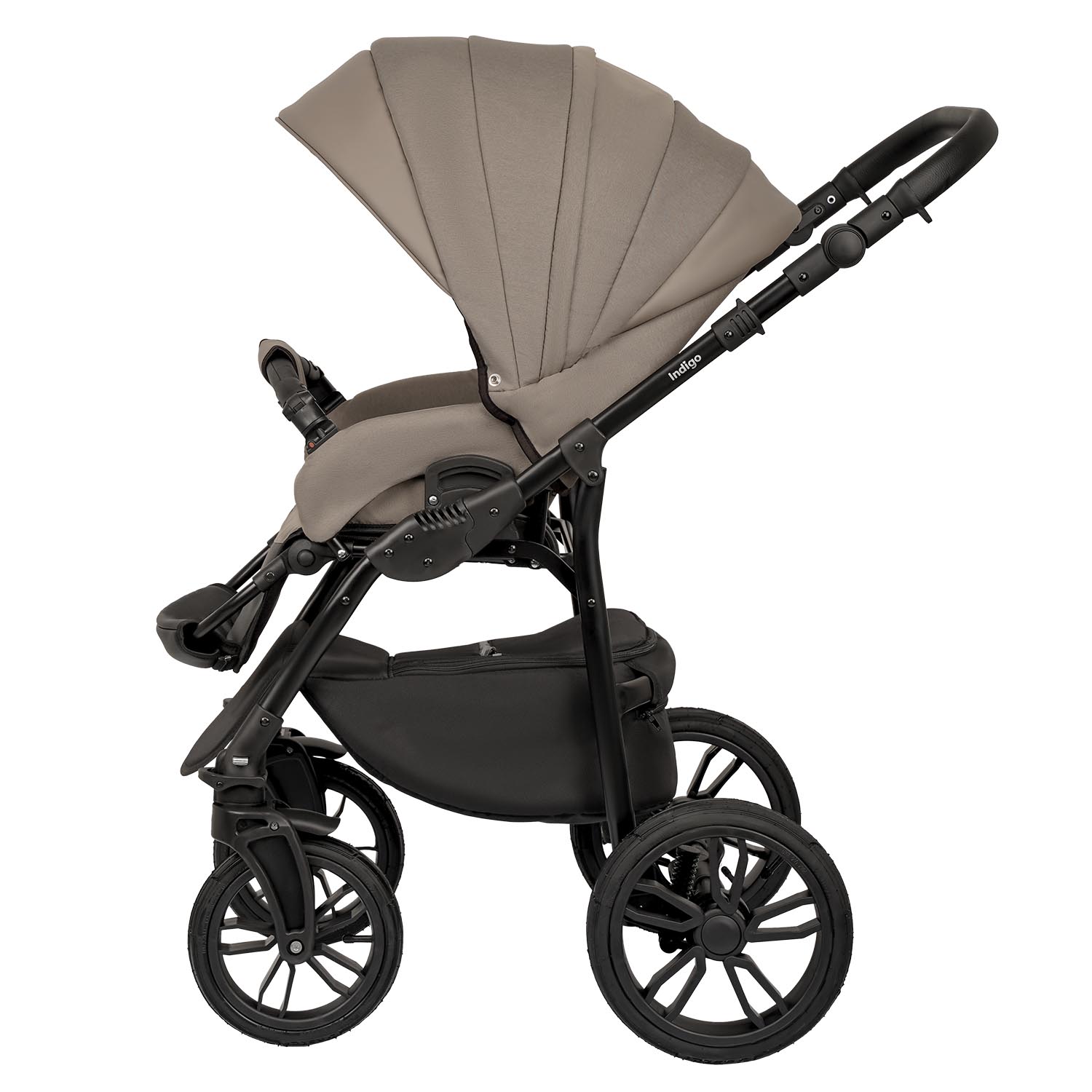 Коляска 2в1 Indigo Indigo (05) коричневый - фото 14