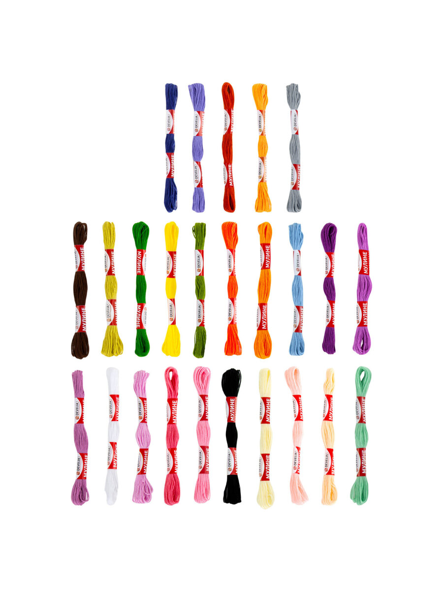 Набор для творчества Develia вышивание 25 цветов - фото 5