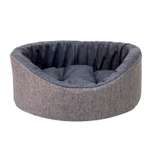 Лежанка для животных Homepet Melange Жаккард 49*43*17см Светло-серый
