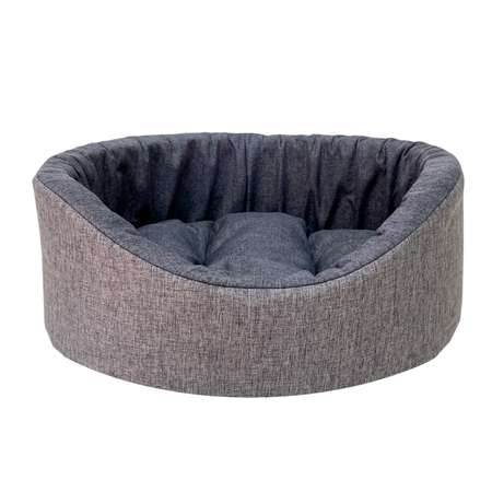 Лежанка для животных Homepet Melange Жаккард 49*43*17см Светло-серый