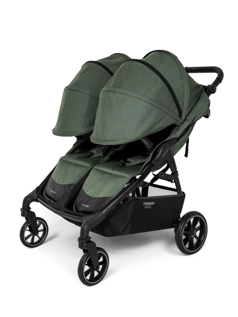 Коляска прогулочная для двойни Valco baby Duo Trend серия 2 зеленый - фото 7