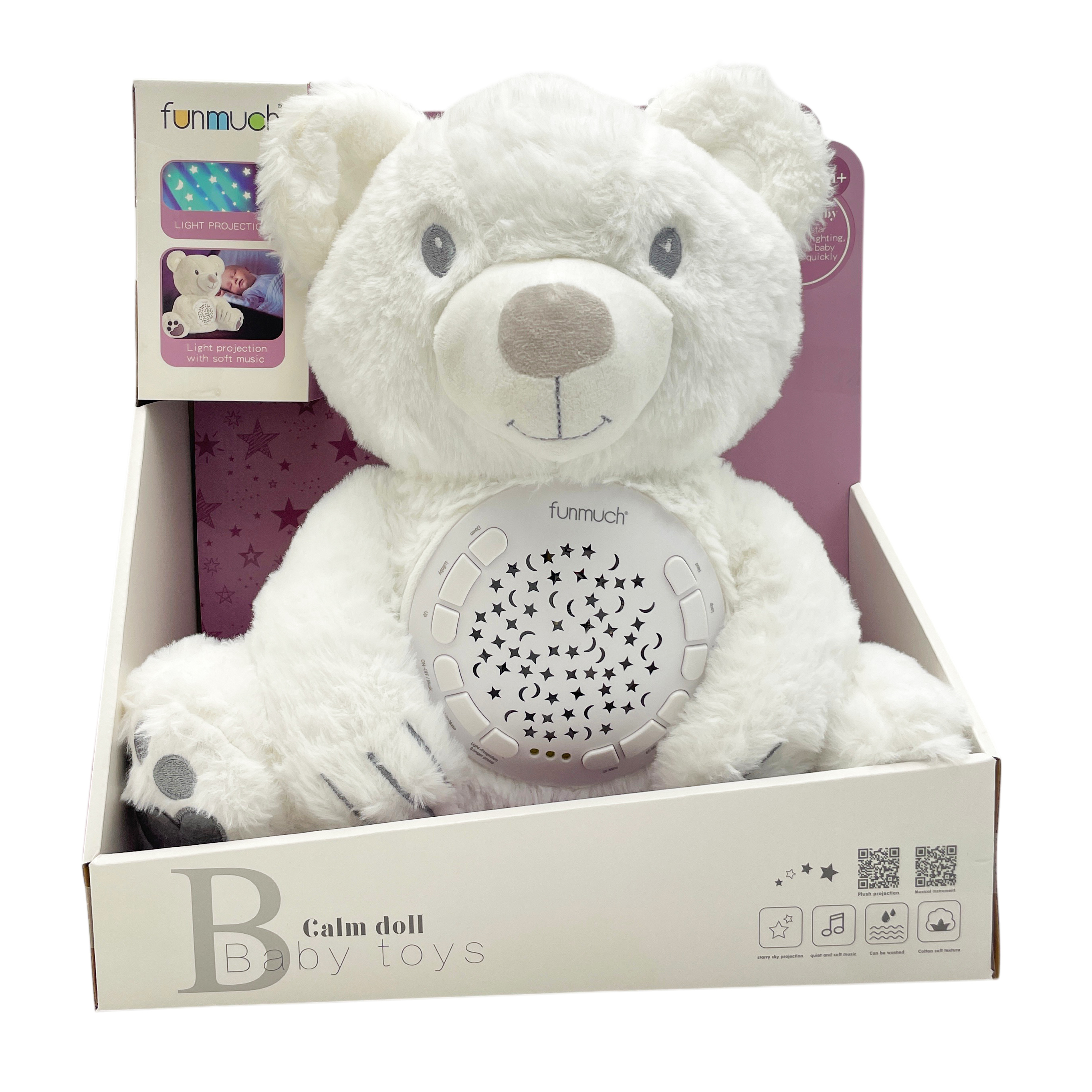 Изображение товара Игрушка Baby Toys Медведь ночник с проектором Изображение товара Игрушка Baby Toys Медведь ночник с проектором