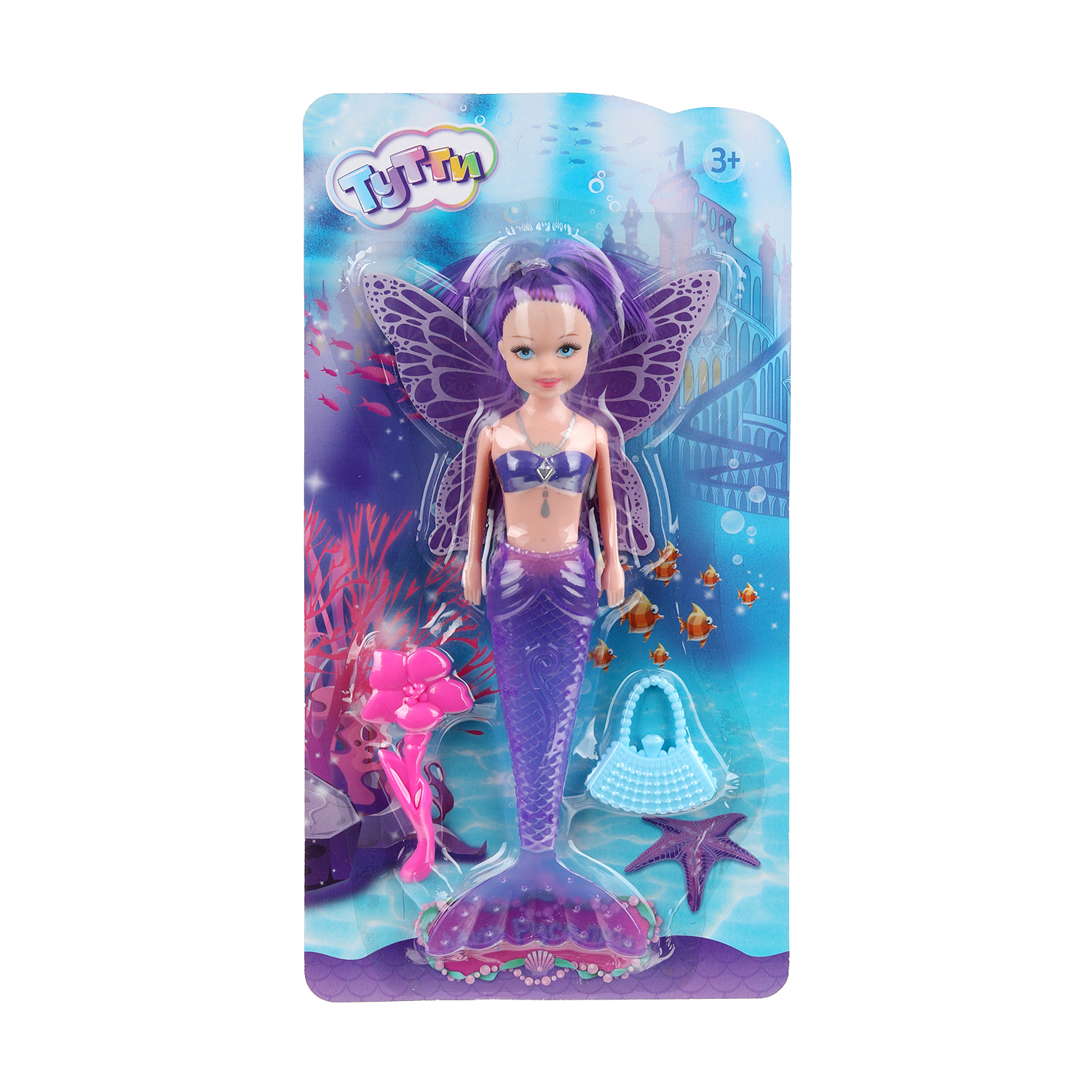 Кукла Карапуз Русалка с крыльями с аксессуарами 369725 369725 - фото 4
