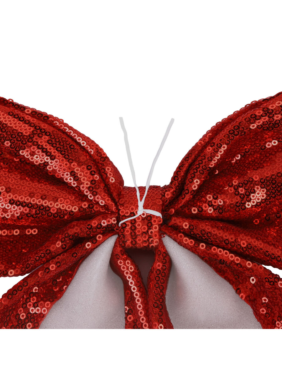 Елочные игрушки Золотая сказка украшение новогодней елки Бант с пайетками 20x22 см - фото 10