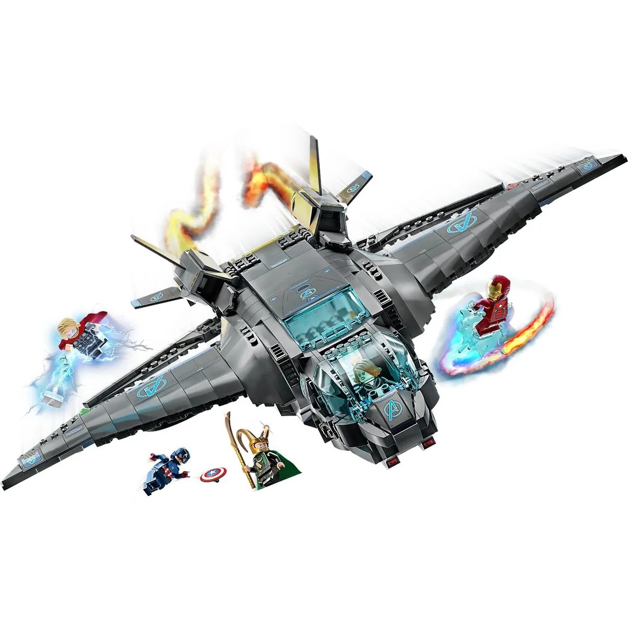 Конструктор LEGO Marvel Super Heroes Квинджет Мстителей блочный - фото 6