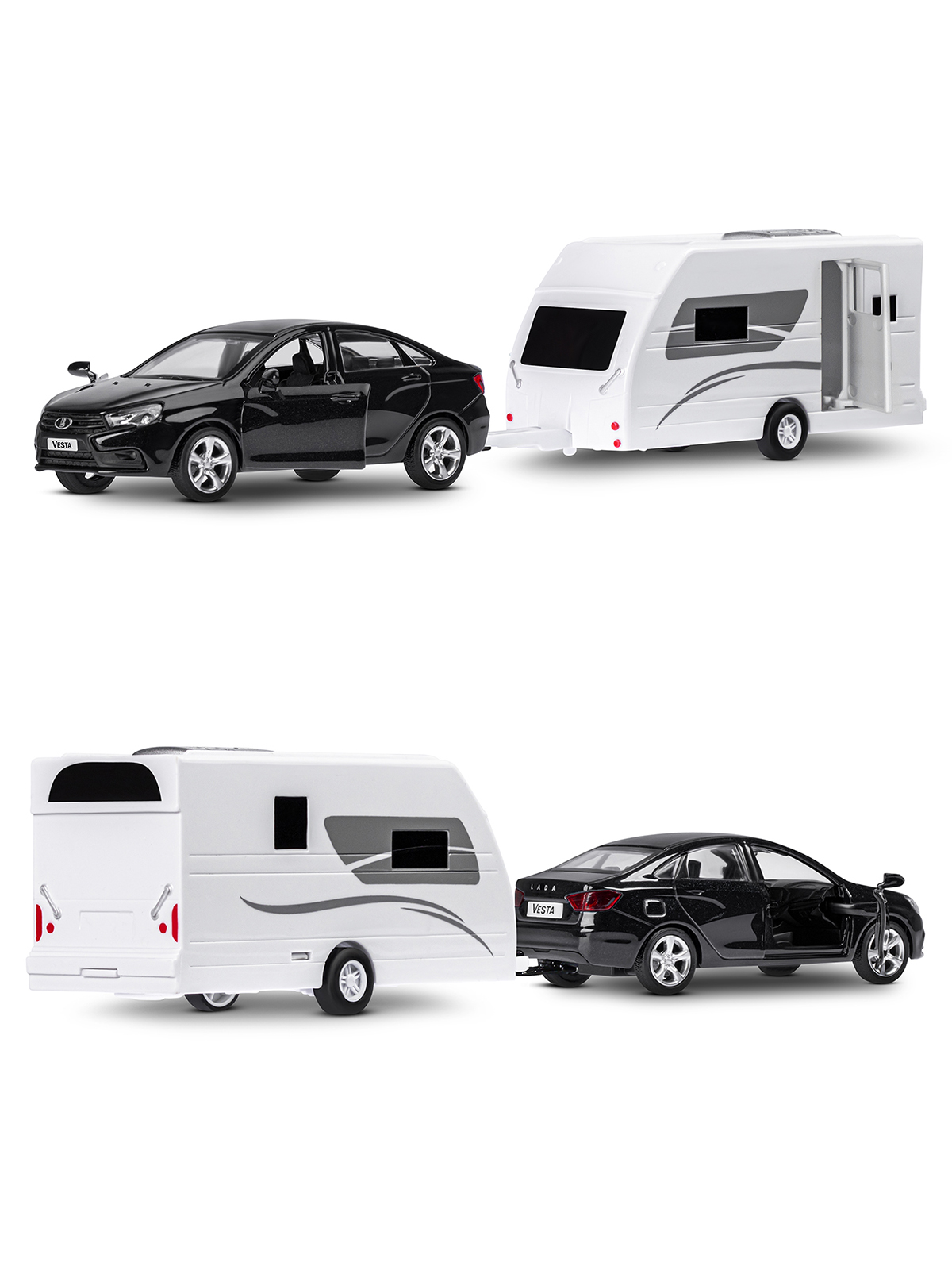 Автомобиль АВТОпанорама LADA Vesta 1:43 JB1251619 - фото 9