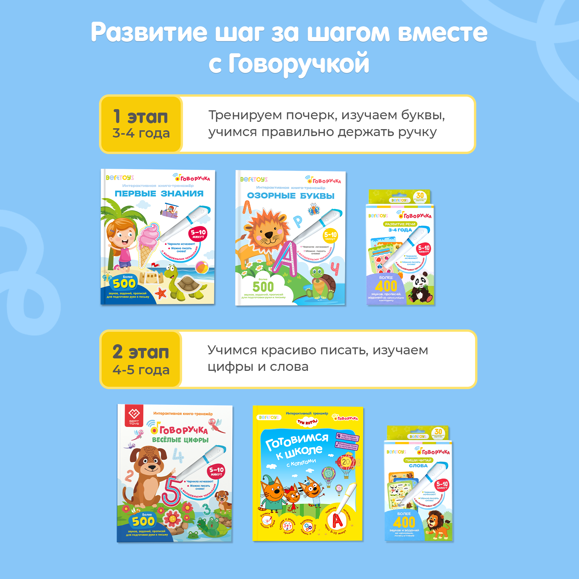 Игрушка BertToys Стержни для Говоручки - фото 6