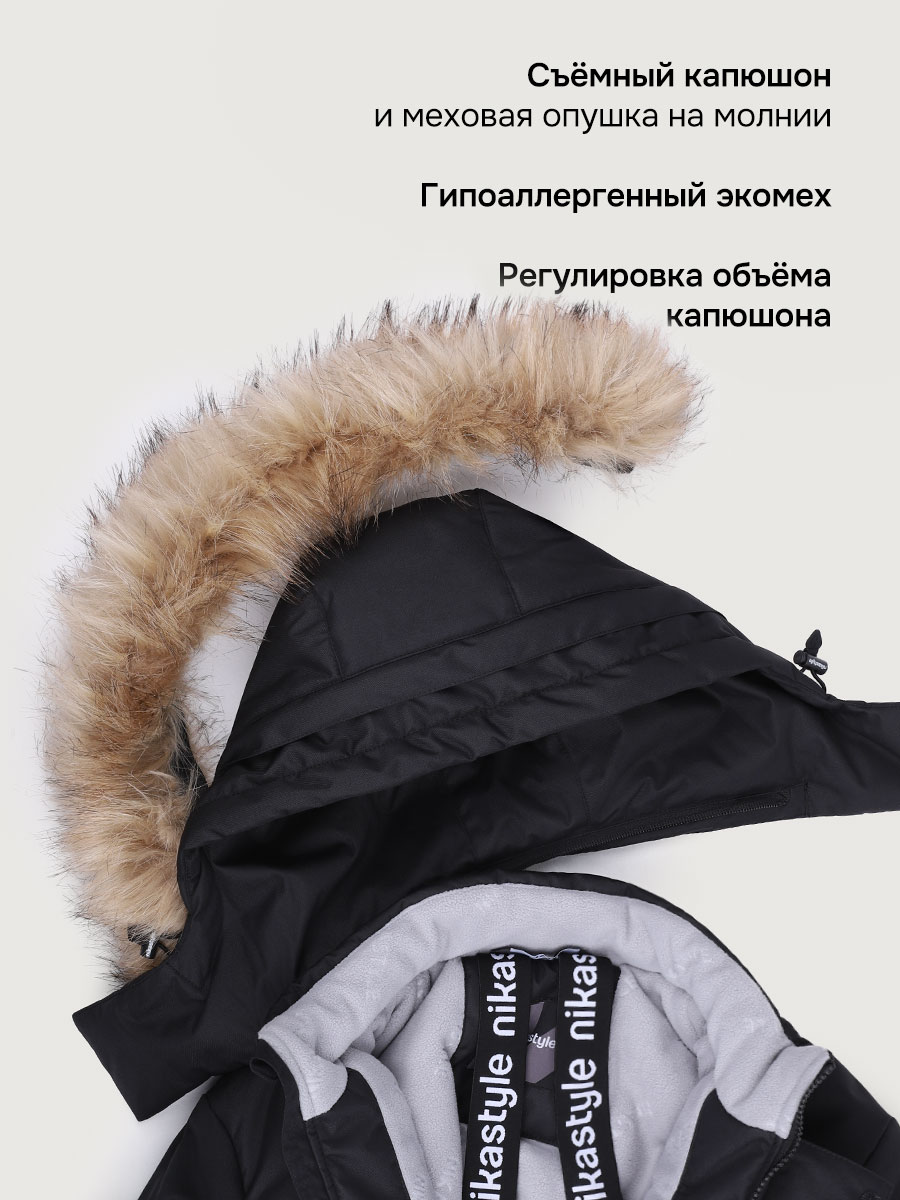 Парка NIKASTYLE 5з5726 черный - фото 8