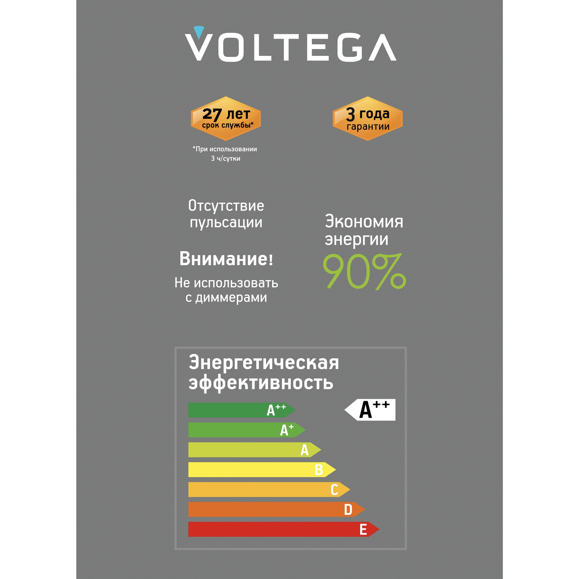 Лампочка декоративная VOLTEGA 8563 - фото 8