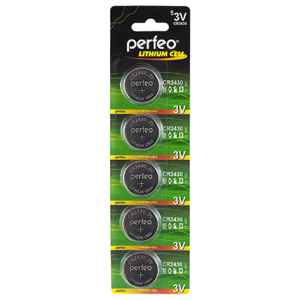 Батарейки Perfeo Lithium Cell литиевые CR2430 5BL - фото 1