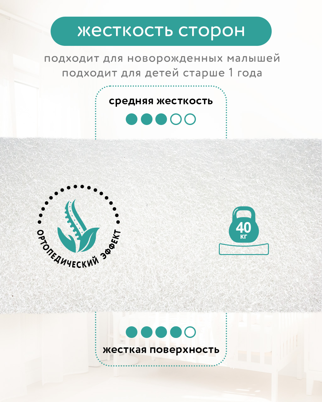 Матрас BabyGo Комфорт Макси New 80х160 - фото 3