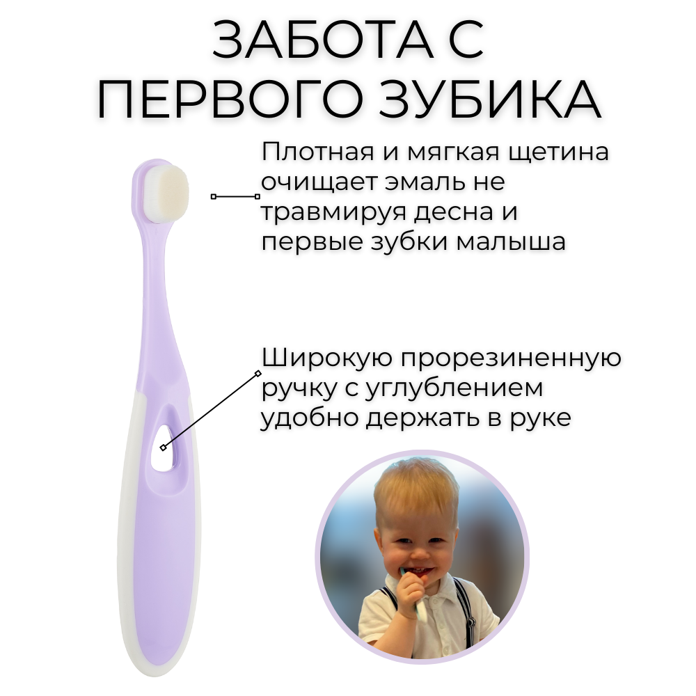 Зубная щетка классическая Чистый Зуб от 0 лет - фото 11