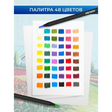 Карандаши DENKSY 48 шт.