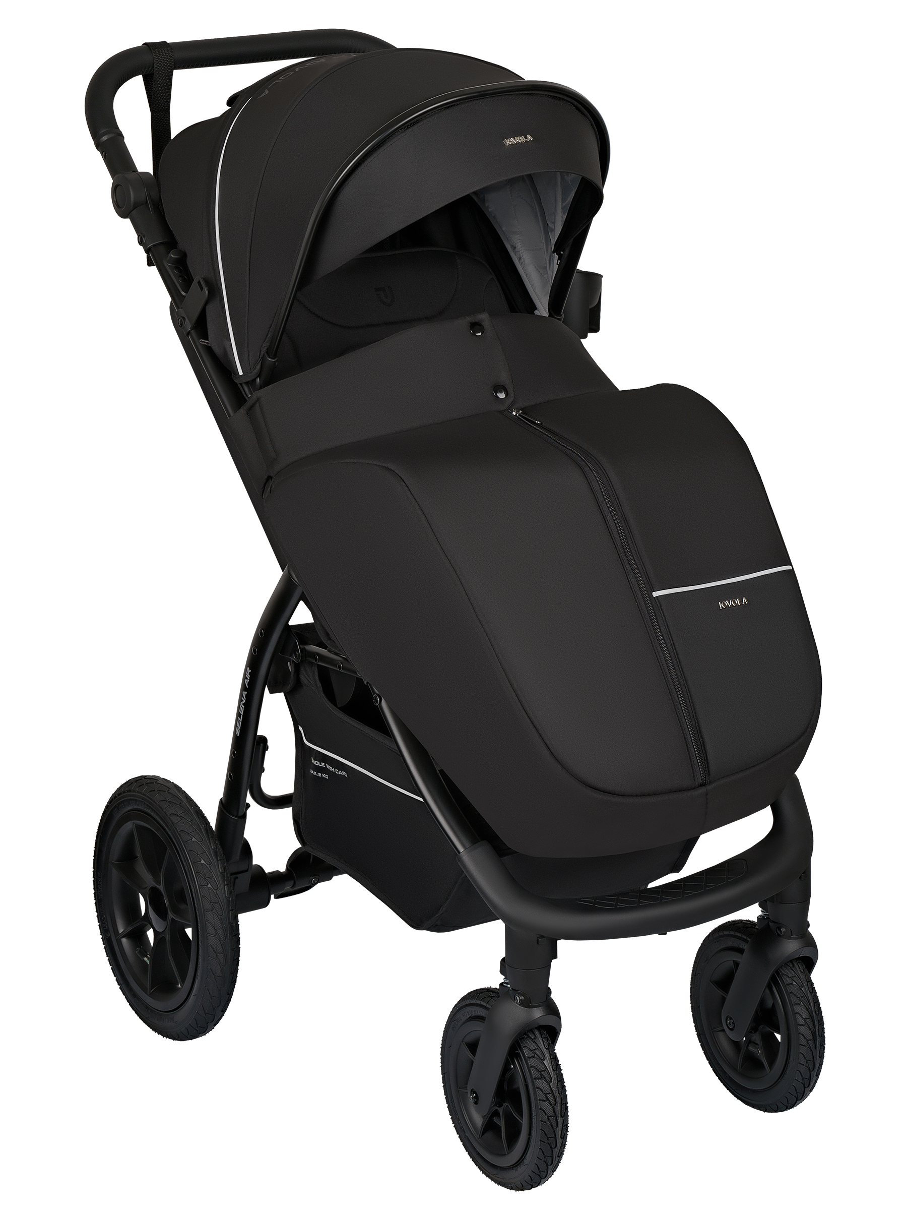 Коляска прогулочная JOVOLA Selena Air new черный - фото 2