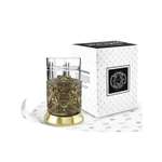 Подстаканник со стаканом Кольчугинский мельхиор Глава семьи латунный