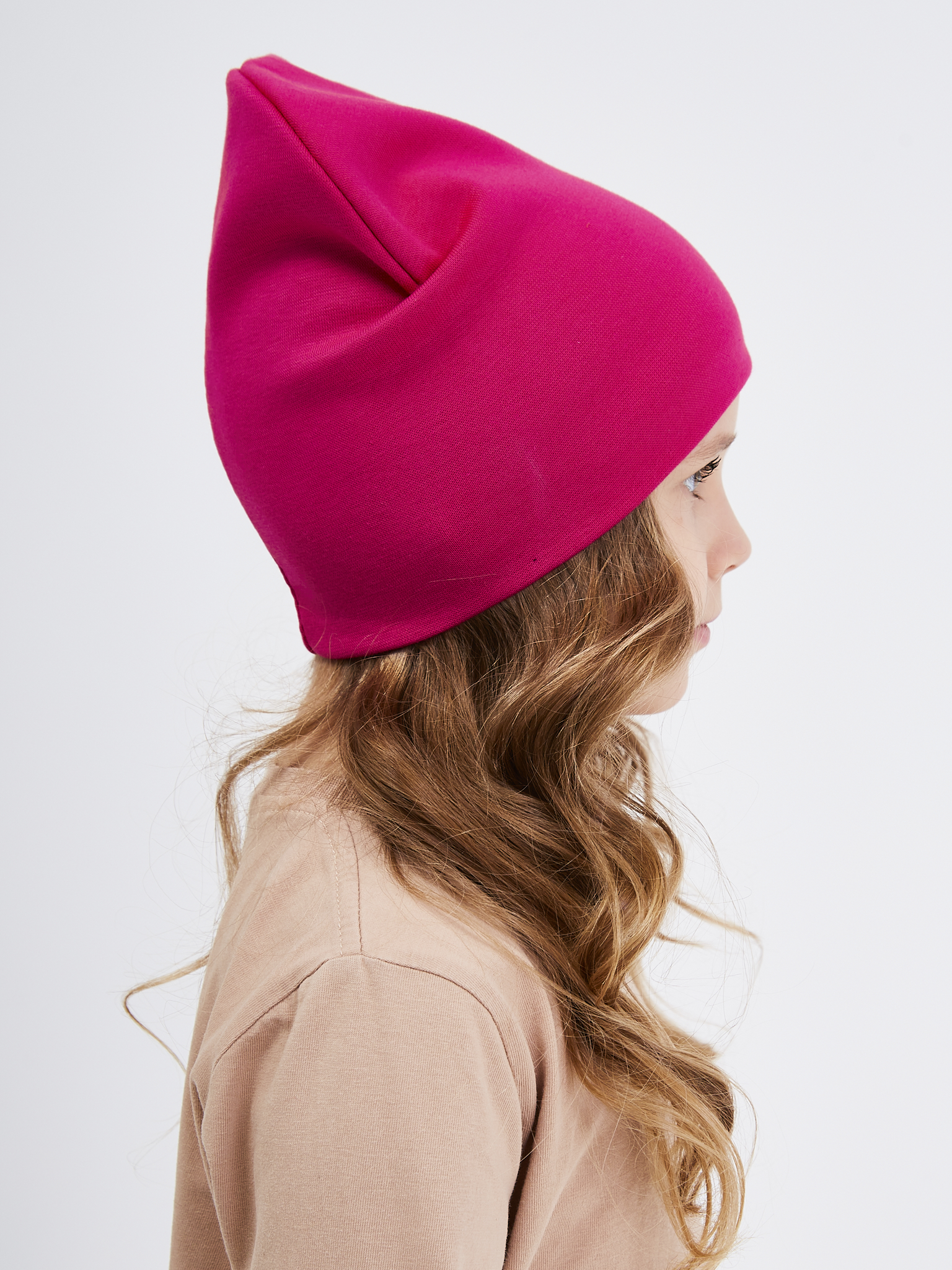 Шапка NYCkids NYC-H-067-plainG-fuchsia - фото 10