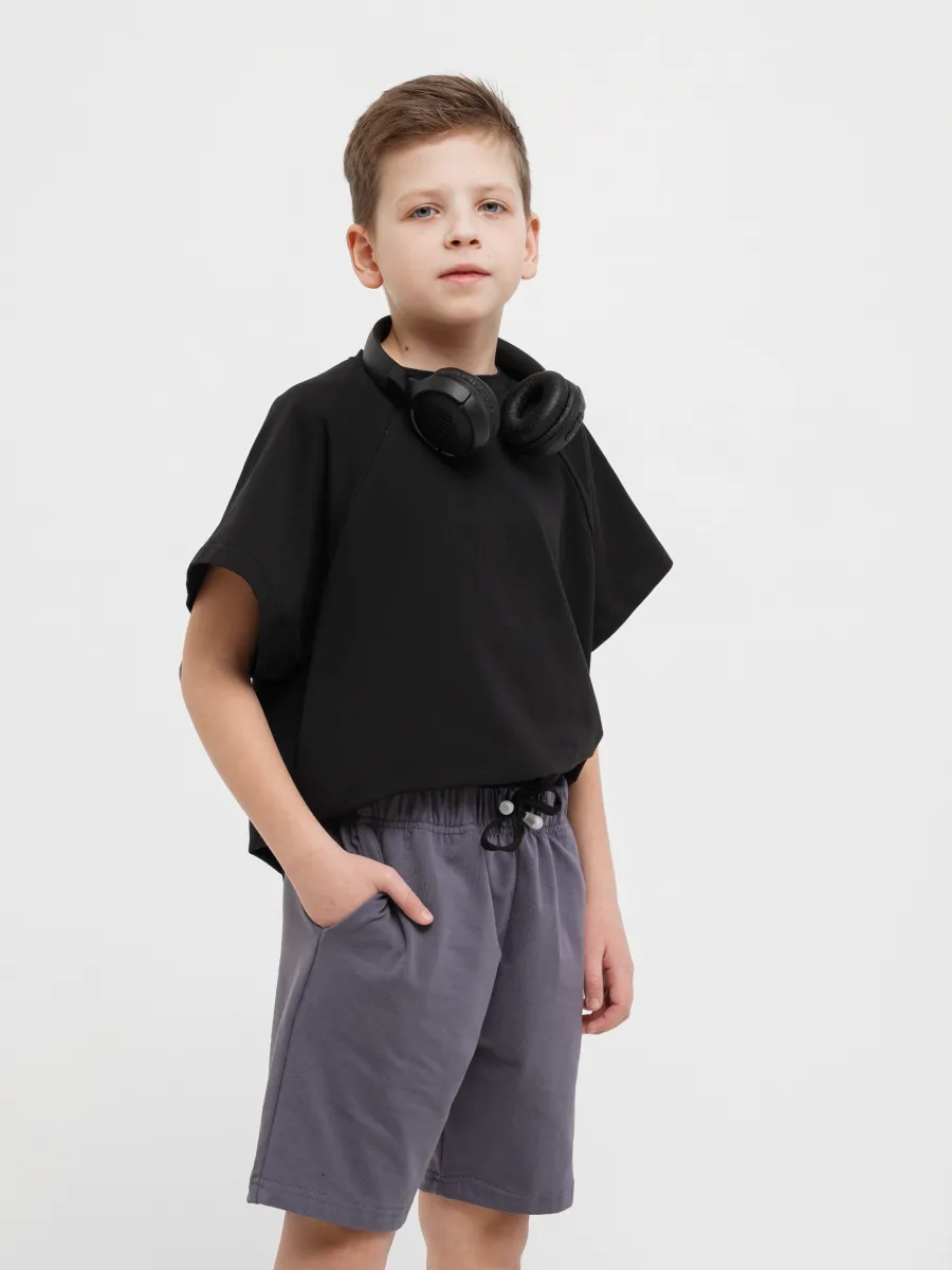 Шорты 3 шт Супер Пупс 3пр/шорты/черный/тмнсерый/тмнзеленый - фото 21