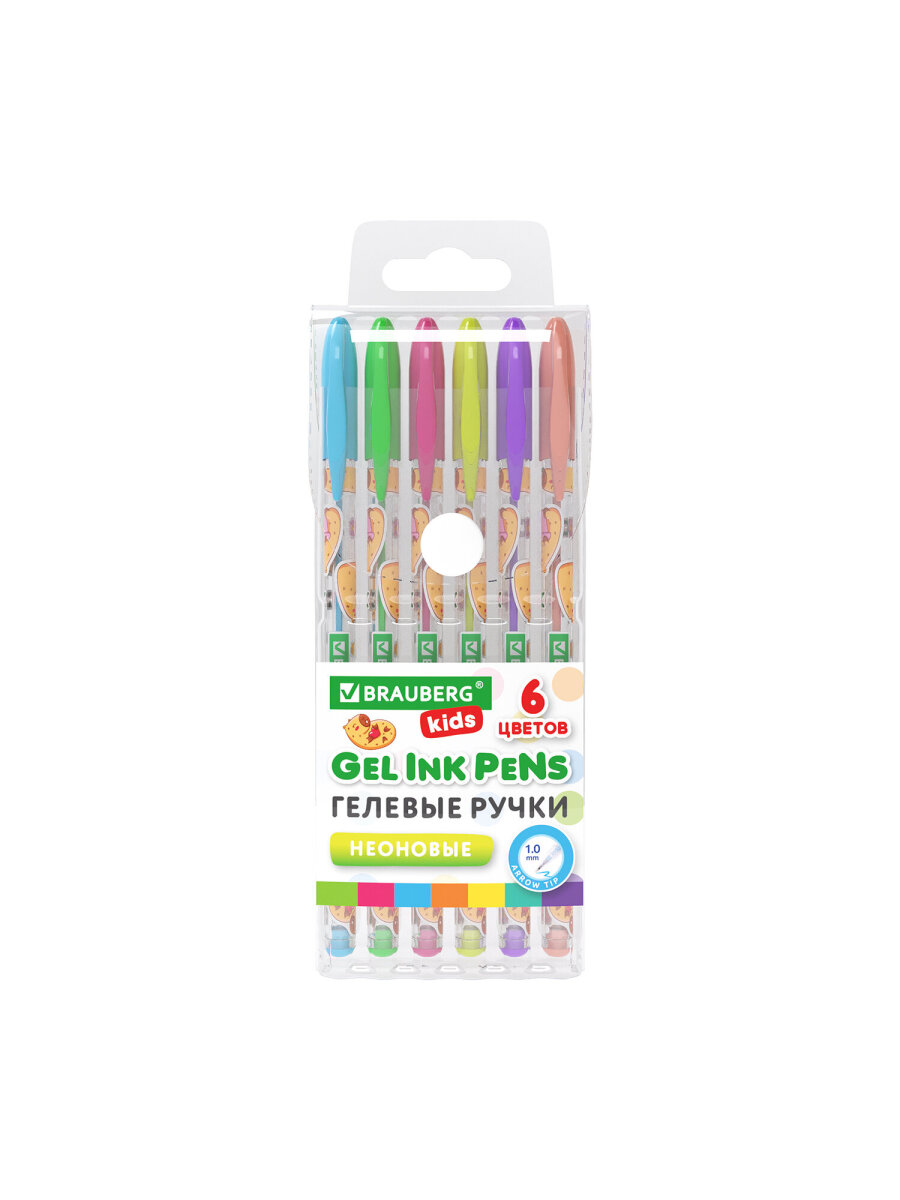 Ручка гелевая Brauberg 6 шт. - фото 2