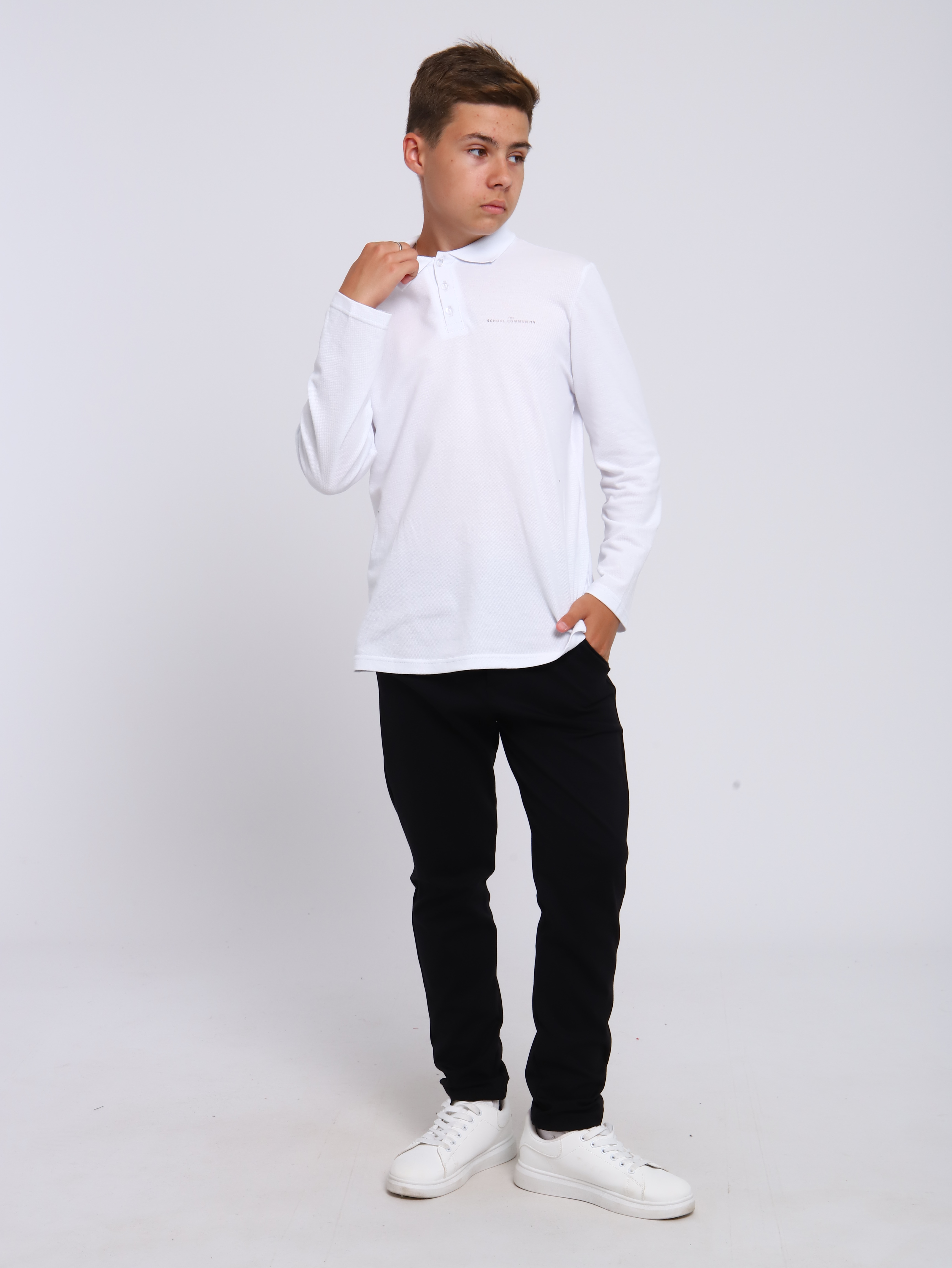 Поло ЛАДОШКИ Рубашка Василий белый - фото 2