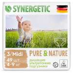 Подгузники Synergetic Pure Nature 3 49 шт.