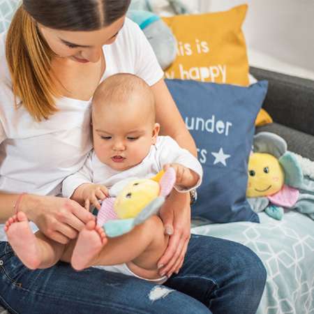 Игрушка Babyono погремушка Радужный цветок в ассортименте