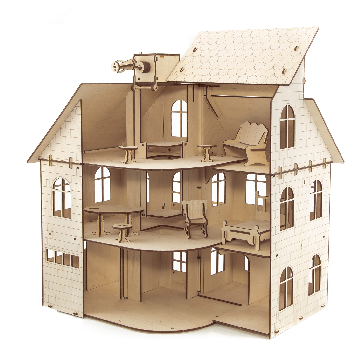 Домик для кукол Eco Wood Art EHouse - фото 5