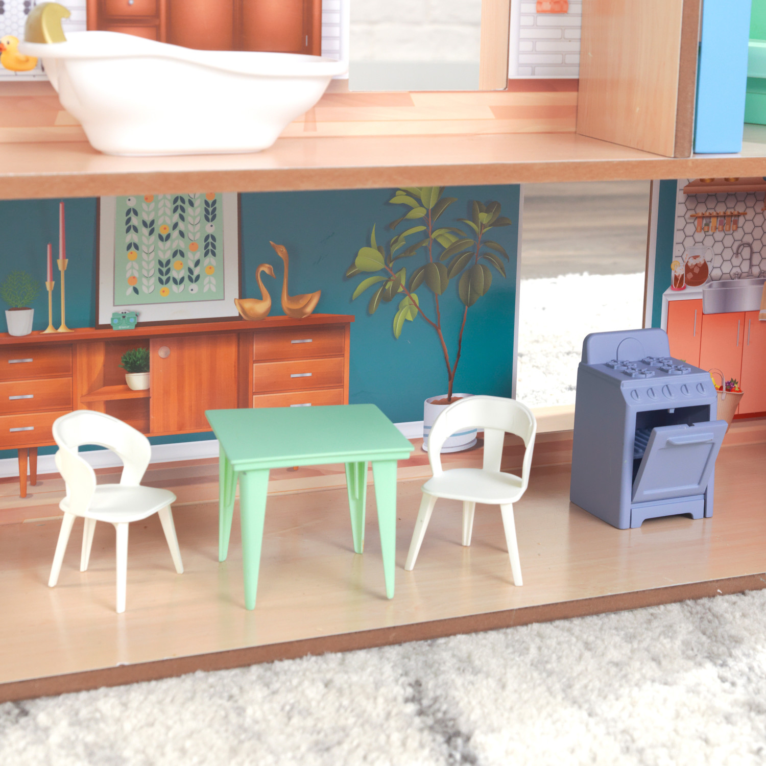 Домик для кукол KidKraft с мебелью 65990_KE - фото 10