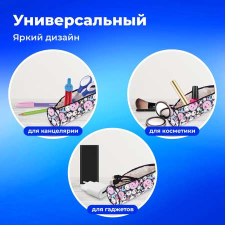 Пенал тубус Пифагор Смайлики