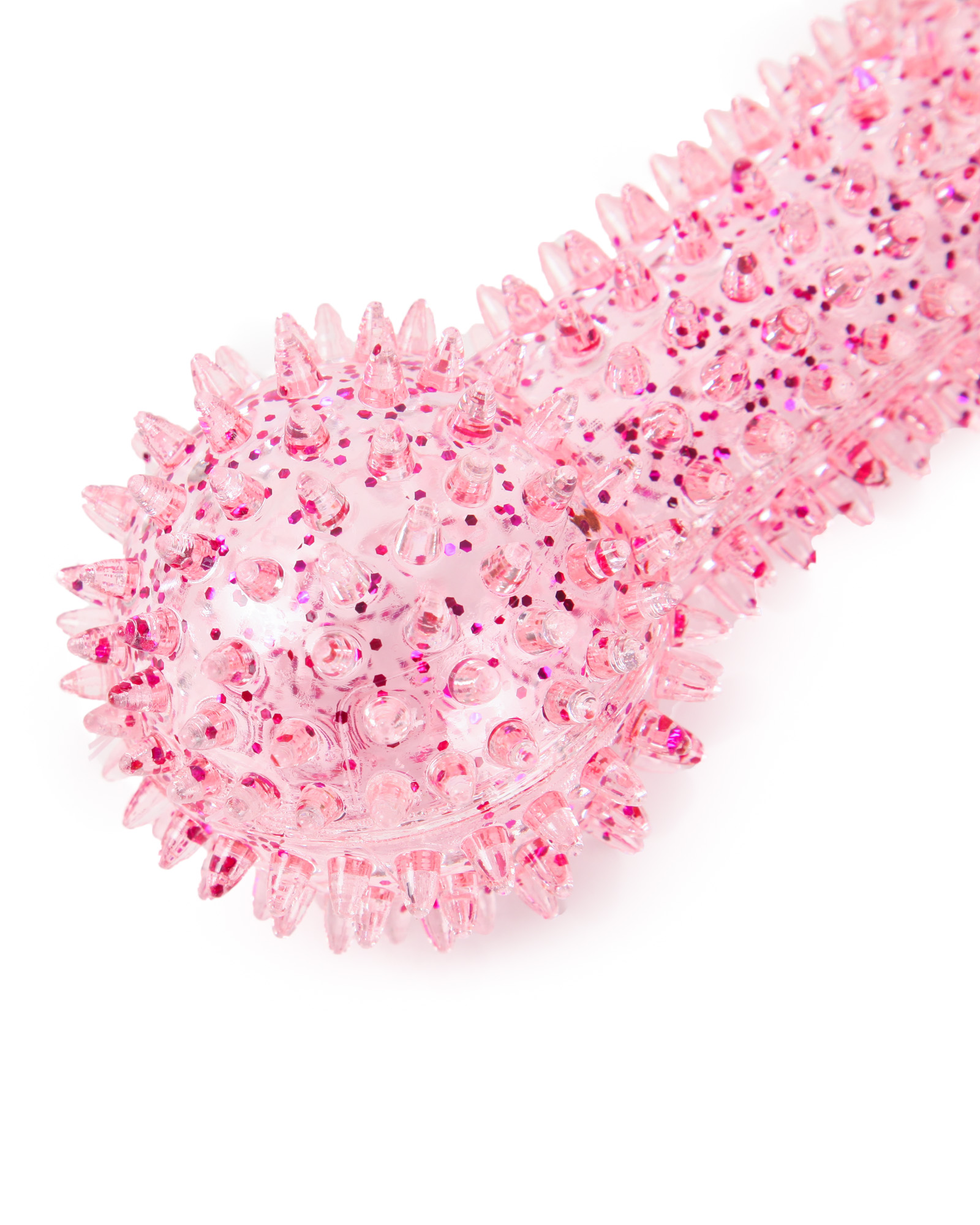 Игрушка для собак Barbaks Массажная кость Кругляш Розовая 15.5см - фото 2