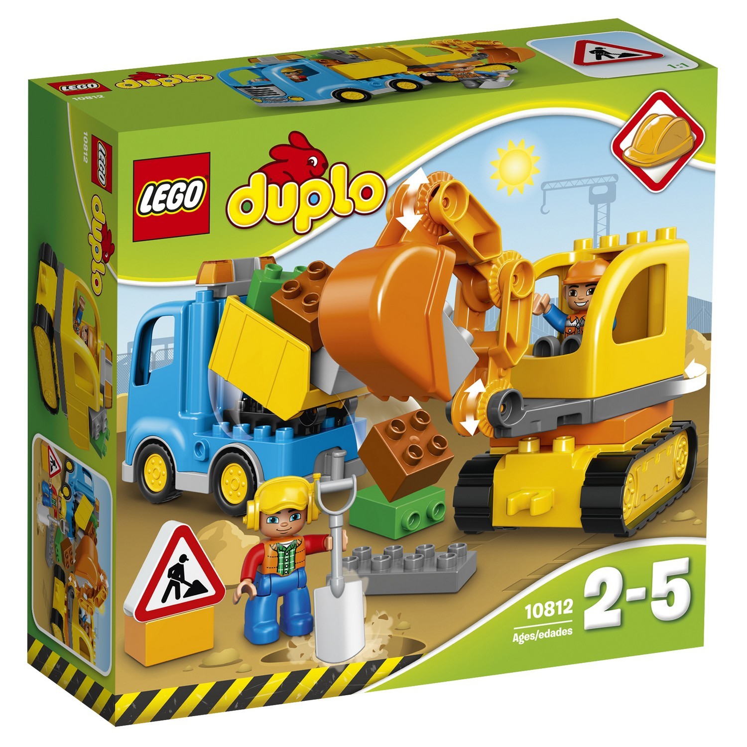 Конструктор LEGO DUPLO Грузовик и экскаватор блочный - фото 2