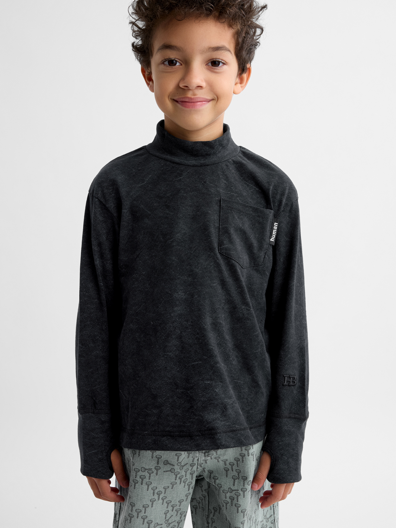 Лонгслив Happy Baby 88353-1_black - фото 1