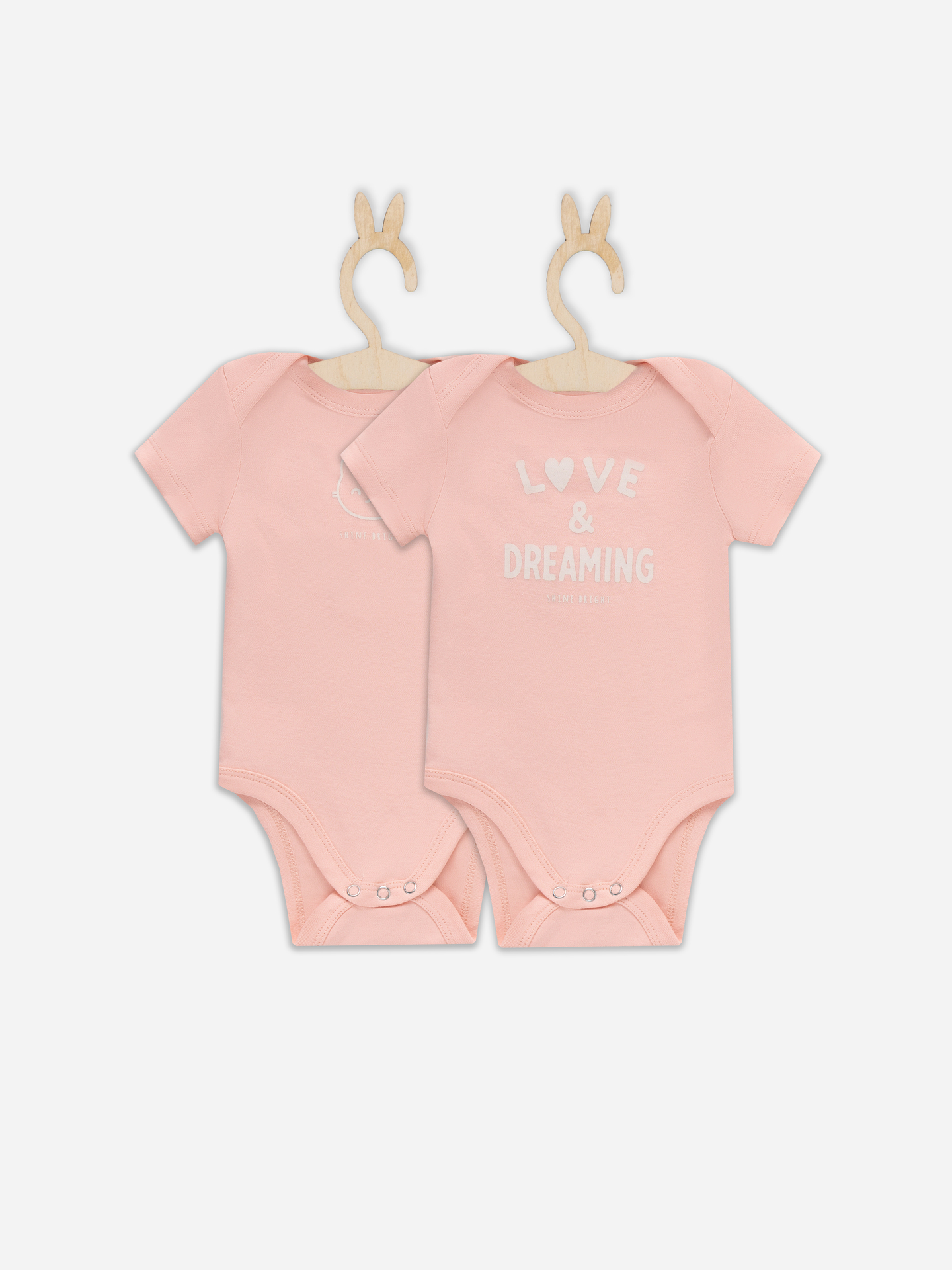 Боди 2 шт Mark Formelle (Марк Формэль) 13015-2/розовый +печать - фото 2