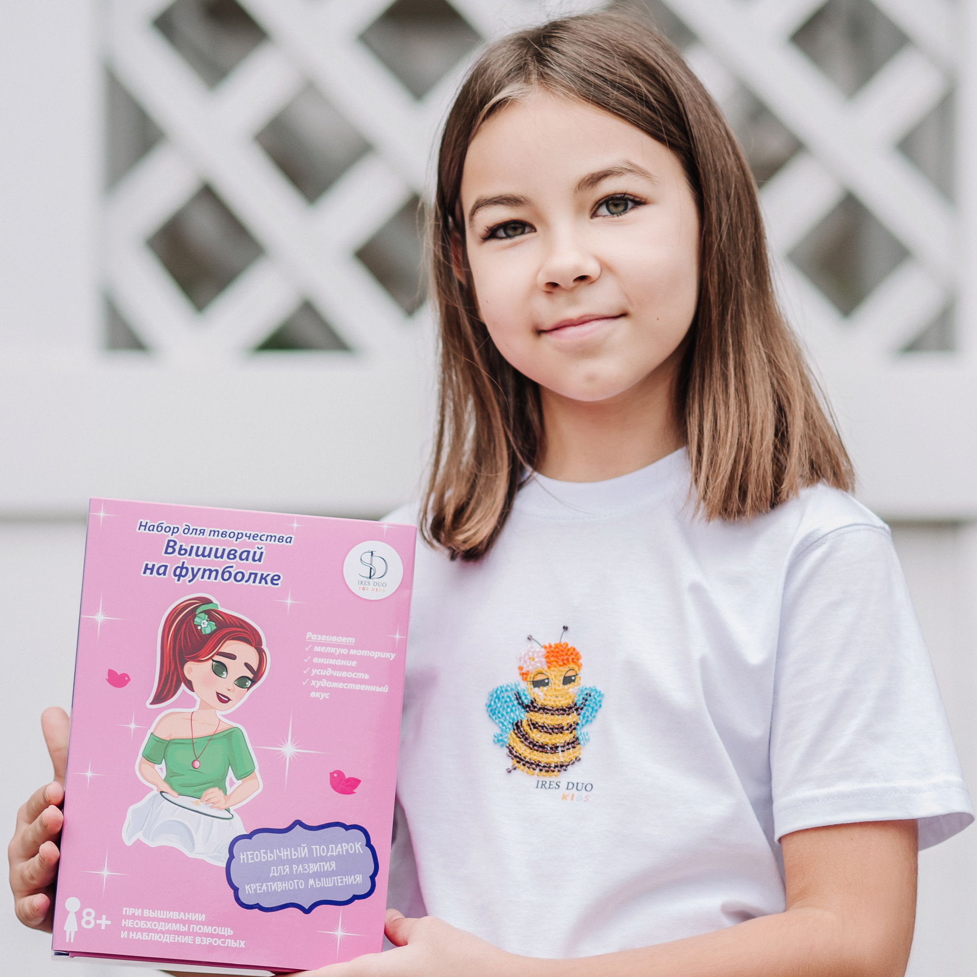 Набор для творчества IRES DUO KIDS вышивание Вышивай на футболке - фото 6