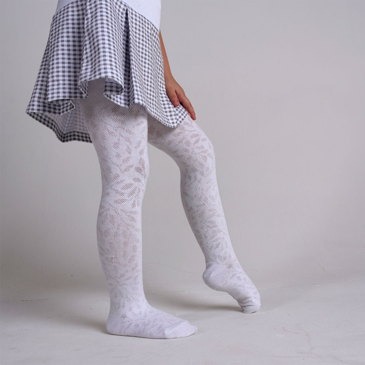 Колготки Ишимбайская чулочная фабрика WB-754 Веточка белый 2 М - фото 5