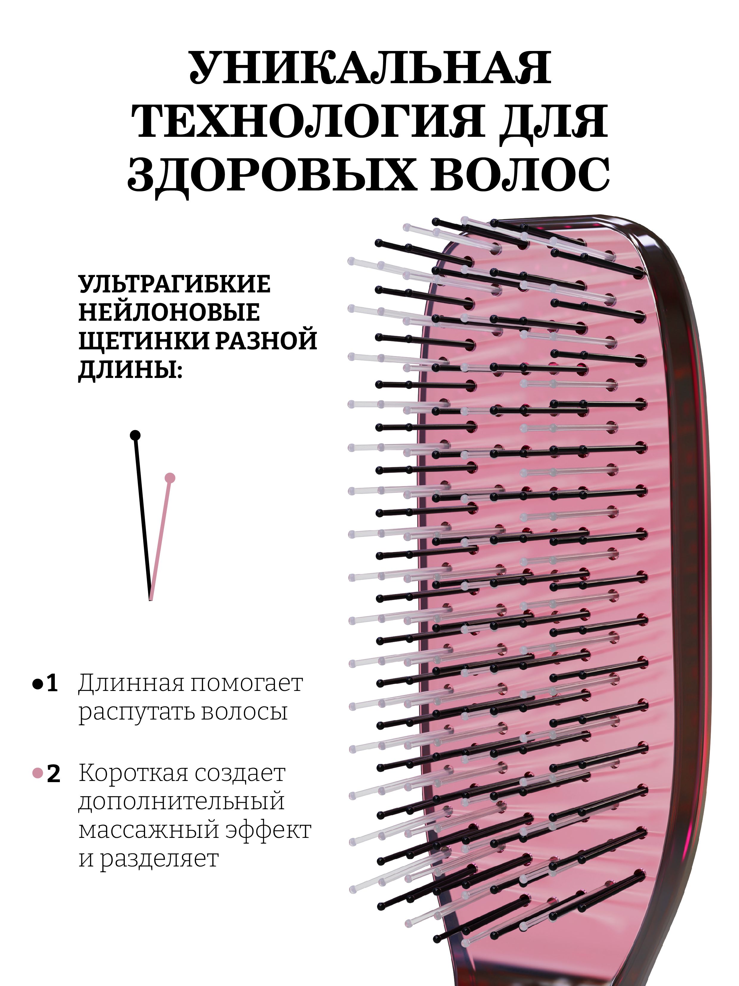 Массажная расческа I LOVE MY HAIR - фото 2