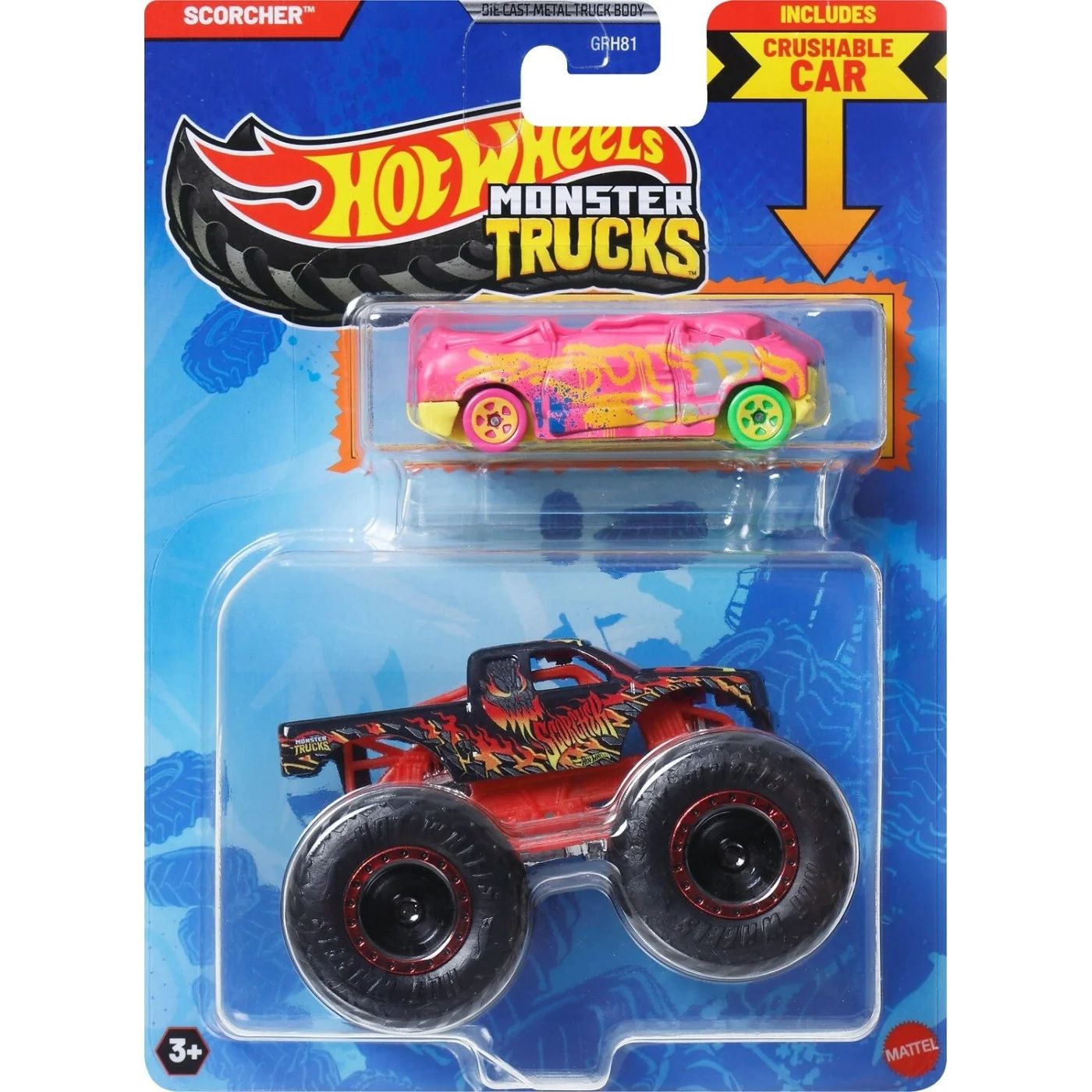 Монстр-трак Hot Wheels Monster Truck Scorcher 1:64 GRH81 - фото 1